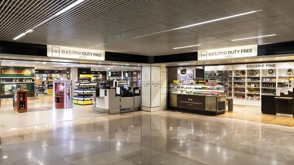 Duty-free shopping at the airport